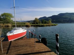 pontile privato al lago di Caldaro